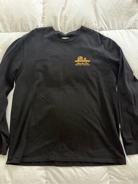 ALD Aime Leon Dore Black Long-Sleeve Graphic Tee
